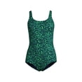 thumbnail image 1 of Lands' End Women's D-Cup Chlorine Resistant Soft Cup Tugless Sporty One Piece Swimsuit, 1 of 3