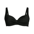 thumbnail image 1 of Lands' End Women's D-Cup Chlorine Resistant Twist Front Underwire Bikini Swimsuit Top, 1 of 3