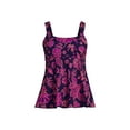 thumbnail image 1 of Lands' End Women's DDD-Cup Flutter Scoop Neck Tankini Top, 1 of 3