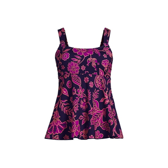 Lands' End Women's DDD-Cup Flutter Scoop Neck Tankini Top