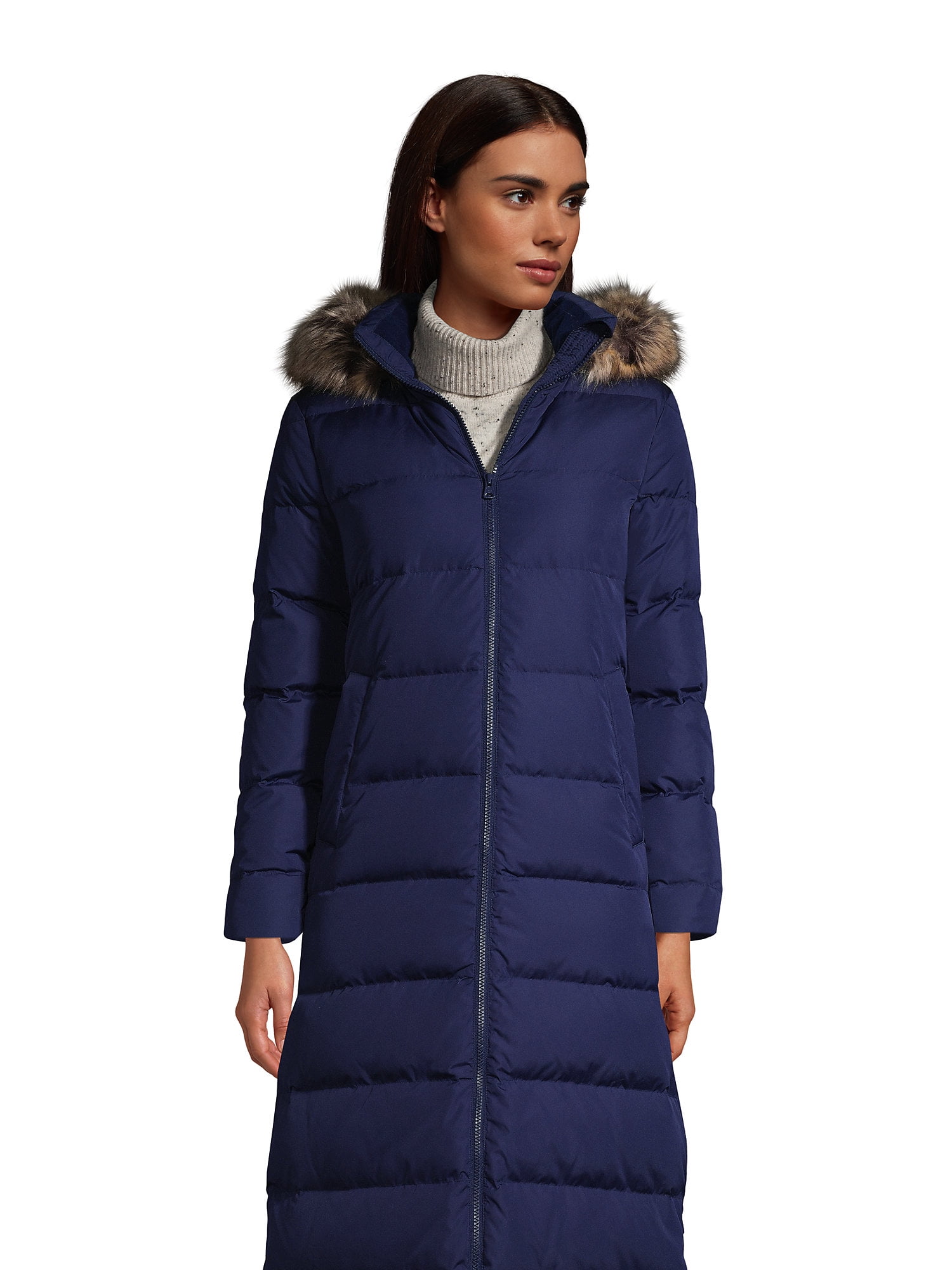 Lands' End Women's Plus Size Down Maxi Winter Coat 