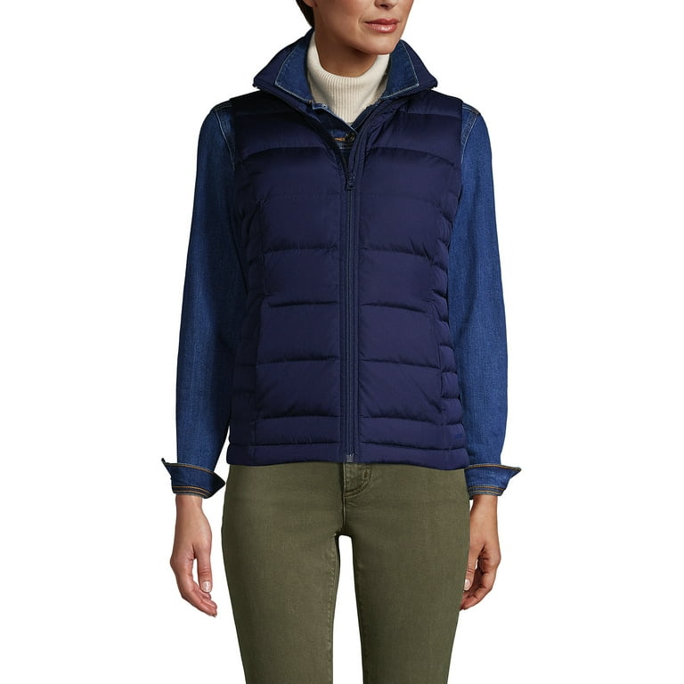 Lands End Women s Down Puffer Vest Walmart