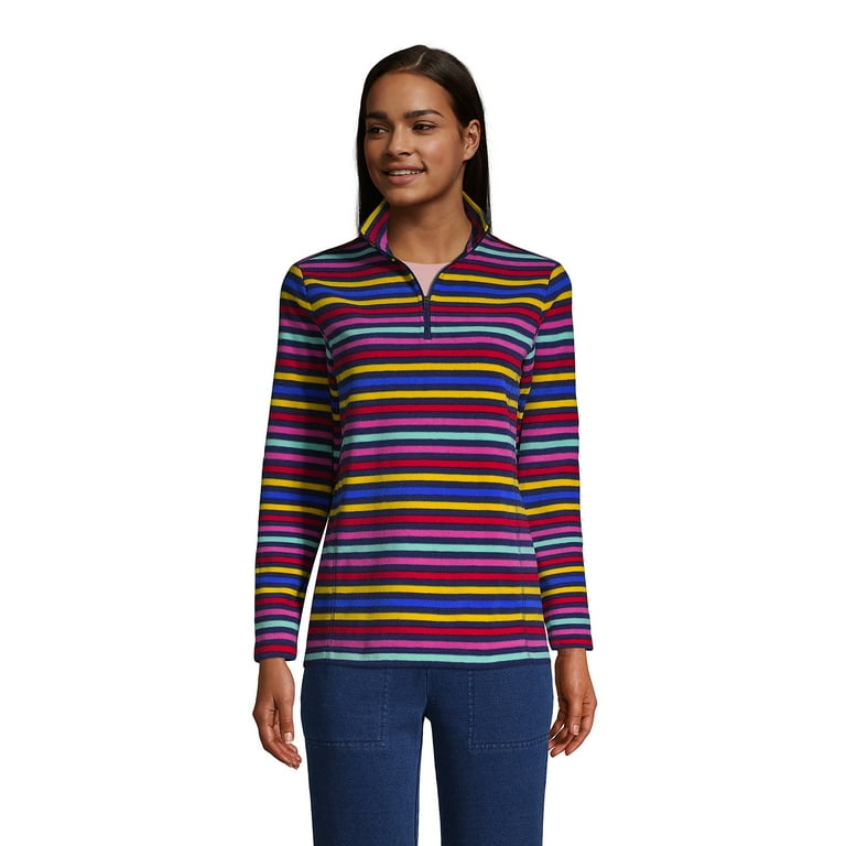 Lands end ladies fleece tops best sale