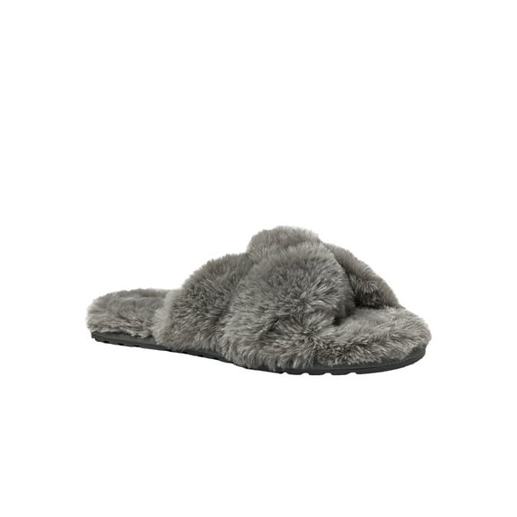 Lands' End Women's Fluffy Slide House Slippers