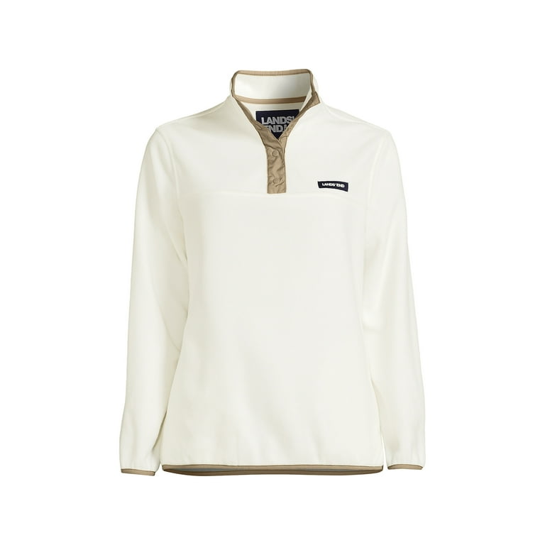 Women's heritage fleece snap neck pullover to best sale