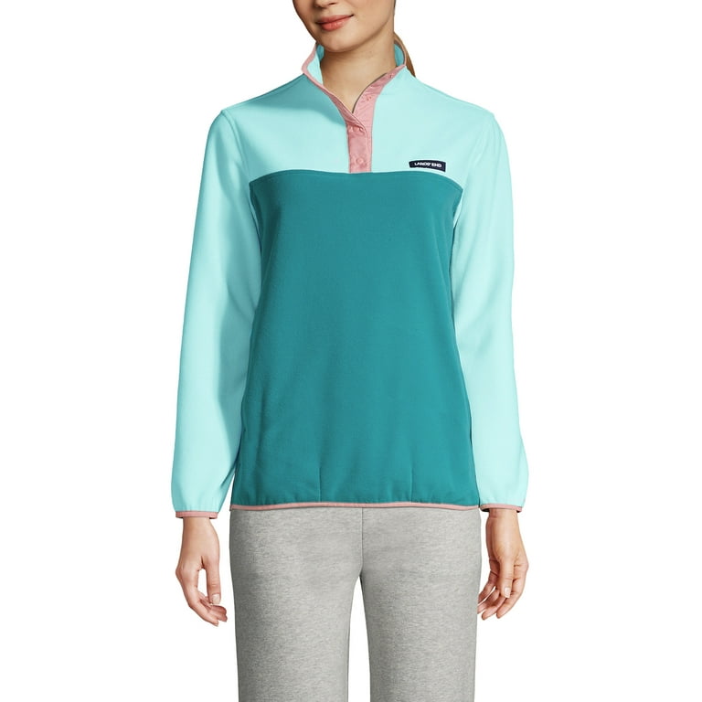 Women's heritage fleece snap neck pullover top store