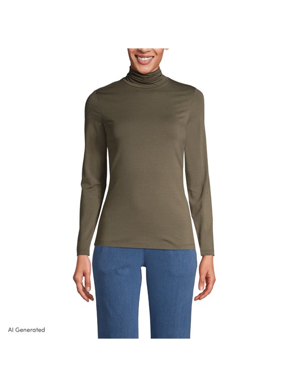 Women's Jersey Knit Turtleneck