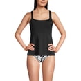 thumbnail image 1 of Lands' End Women's Long Adjustable Scoop Neck Flutter Tankini Top, 1 of 6