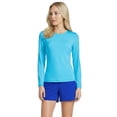 thumbnail image 1 of Lands' End Women's Long Torso SunShade UPF 50 Long Sleeve Rash Guard Swim Tee, 1 of 4