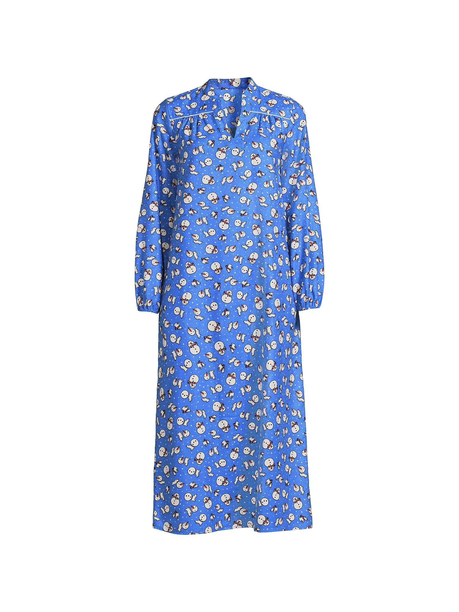 Lands' End Women's Long Sleeve Flannel Nightgown