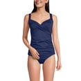 thumbnail image 1 of Lands' End Women's Long Torso Sweetheart Wrap Underwire Tankini Top, 1 of 6
