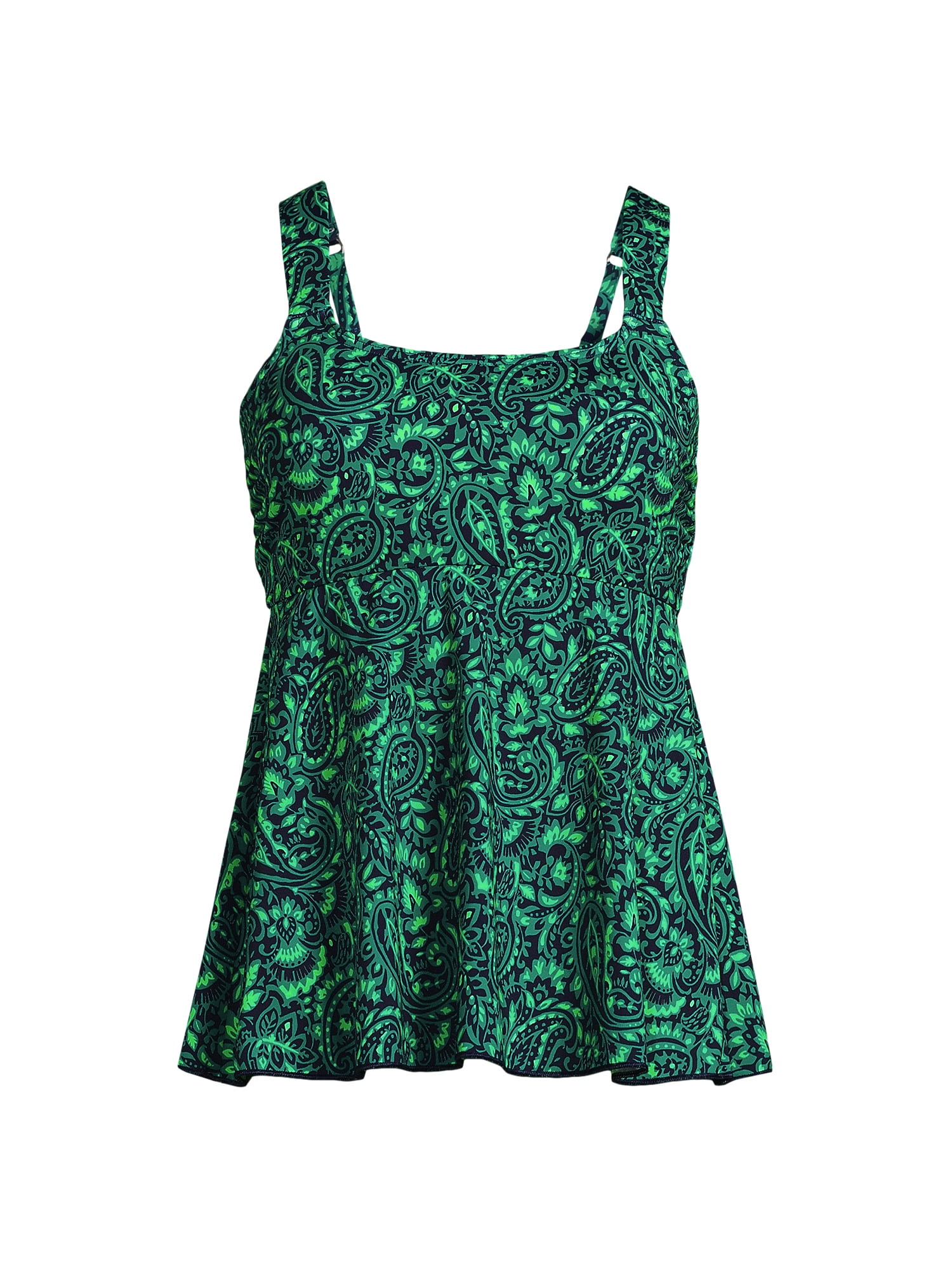 Lands' End Women's Mastectomy Flutter Tankini Top - Walmart.com