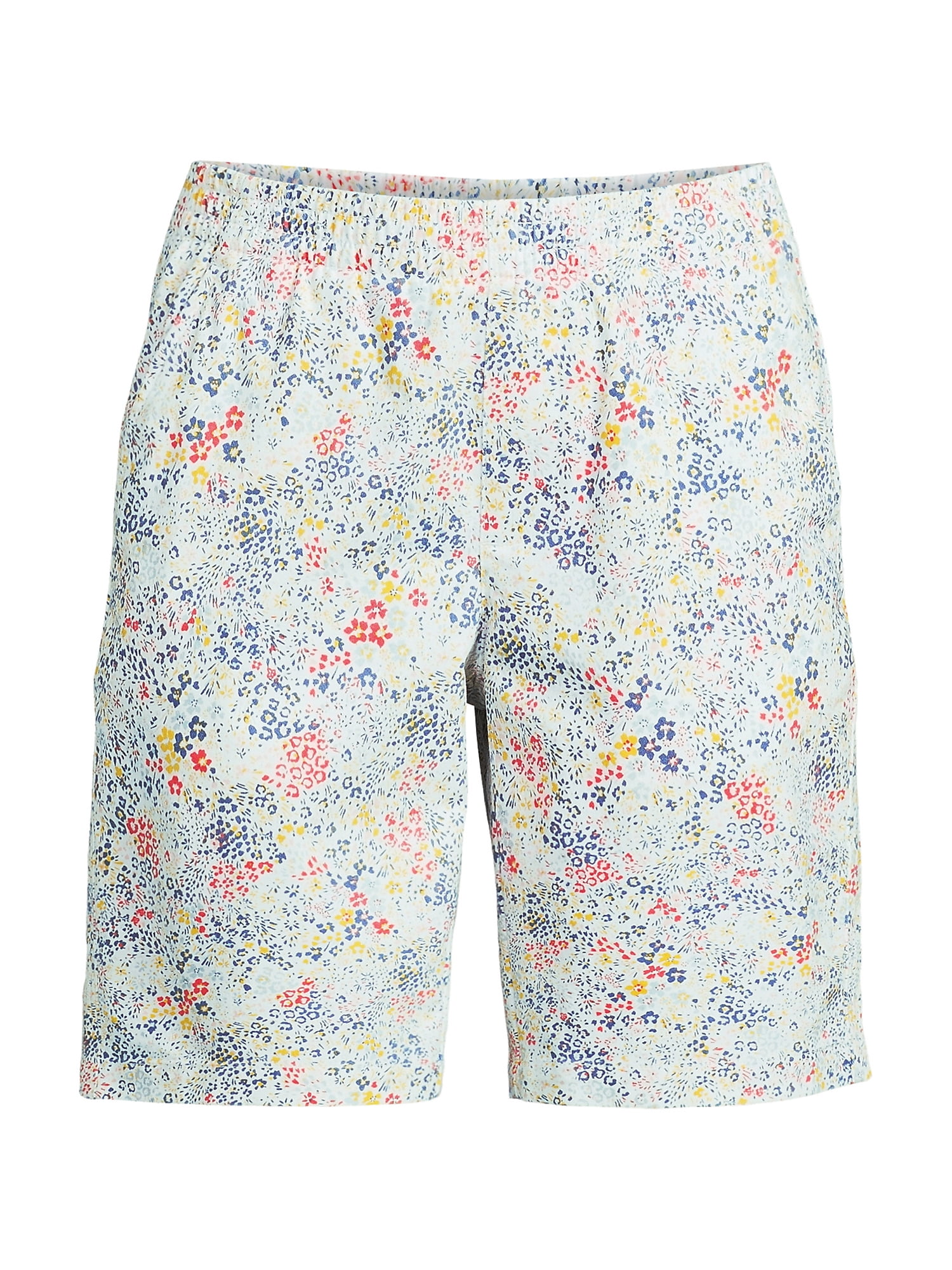 Lands' End Women's Mid Rise Elastic Waist Pull On 10" Chino Bermuda