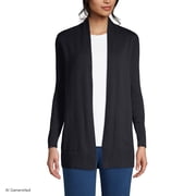 Lands' End Women's Long Sleeve Open Long Cardigan Sweater