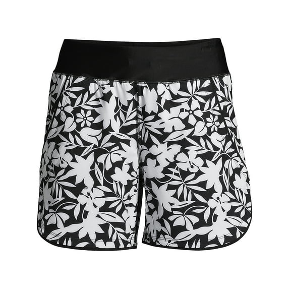 Lands' End Women's Petite 5" Quick Dry Swim Shorts with Panty