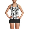 thumbnail image 1 of Lands' End Women's Petite Chlorine Resistant Square Neck Halter Tankini Swimsuit Top, 1 of 3