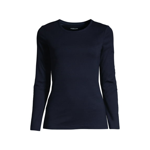 Lands' End Women's Petite Cotton Rib T-shirt