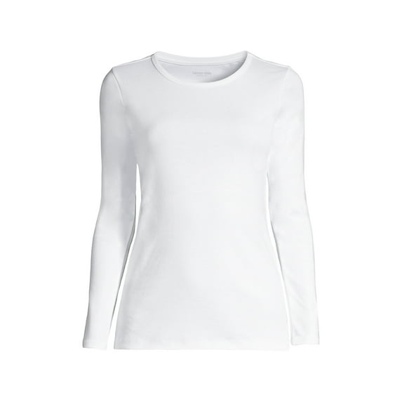 Lands' End Women's Petite Cotton Rib T-shirt