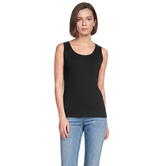 Lands' End Women's Petite Cotton Tank Top