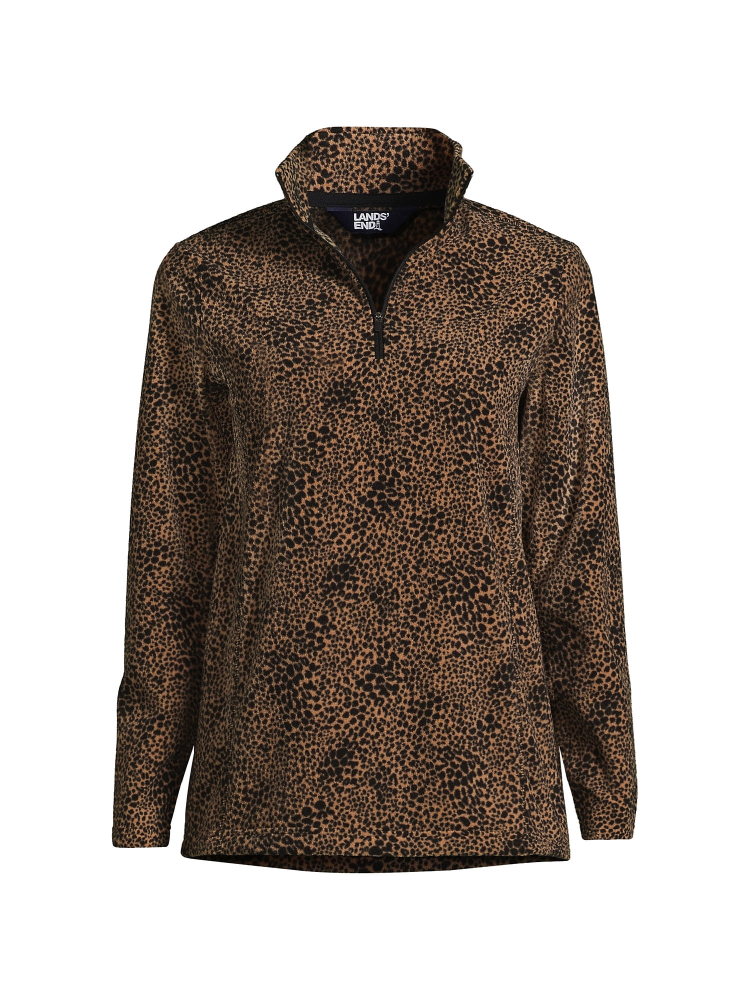 Lands' End Women's Petite Fleece Quarter Zip Pullover