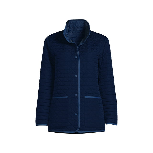 Lands' End Women's Petite Insulated Reversible Barn Jacket