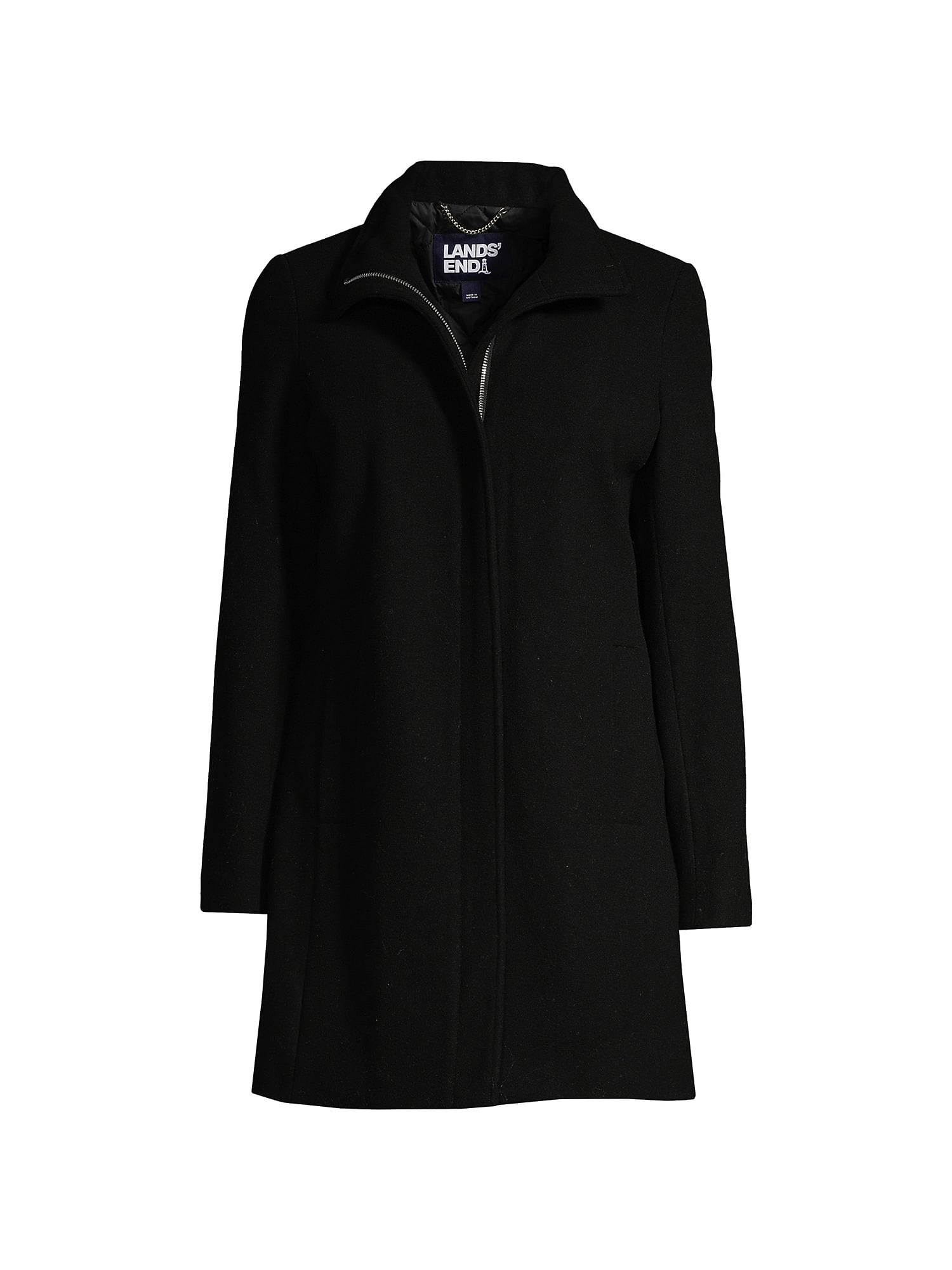 Lands' End Women's Petite Insulated Wool Coat