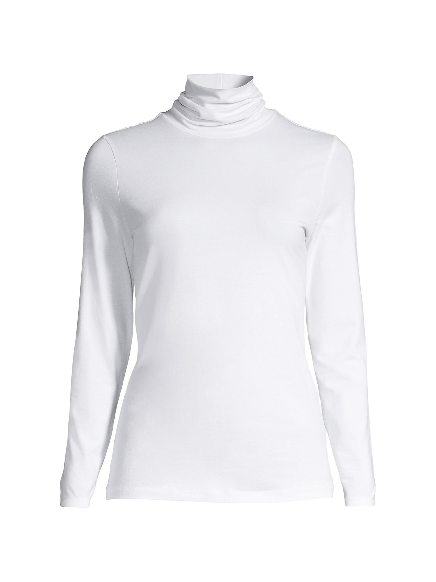 Lands' End Women's Petite Lightweight Fitted Turtleneck