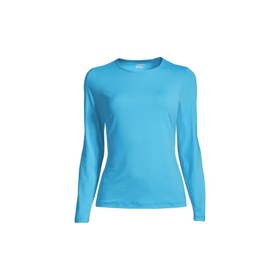 Lands' End Women's Petite Long Sleeve Relaxed UPF 50 Rash Guard