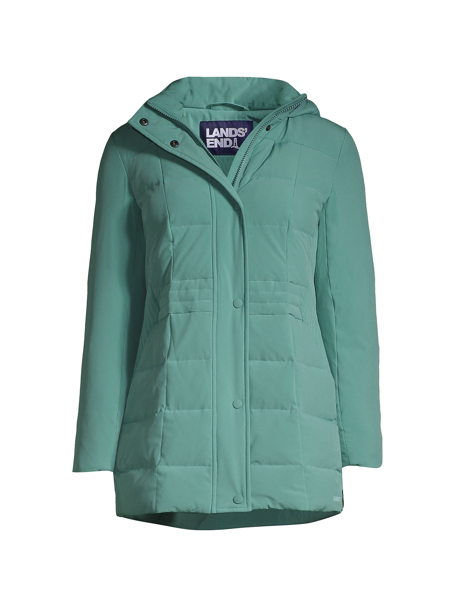 Lands' End Women's Petite Quilted Stretch Down Coat