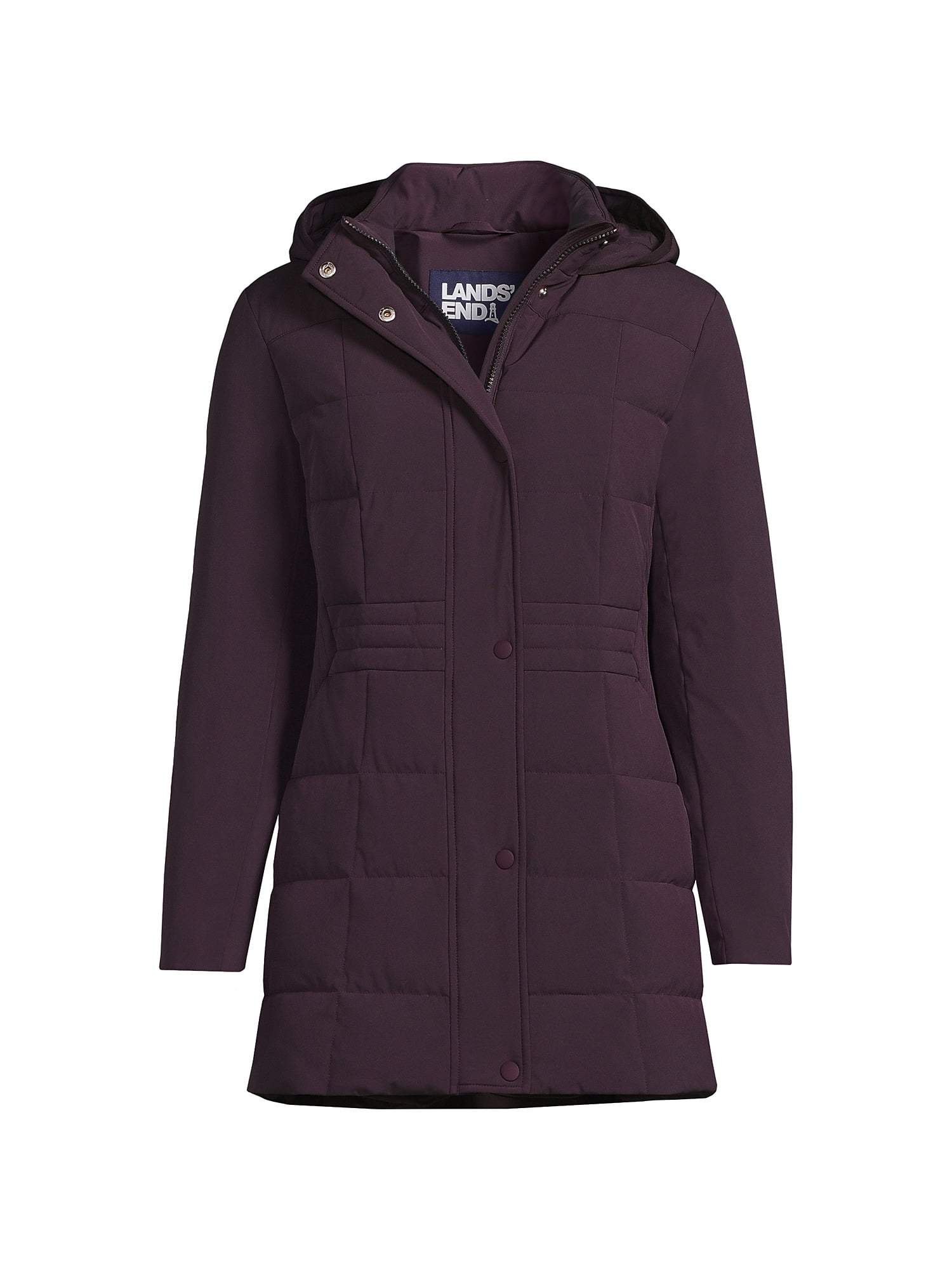 Lands' End Women's Petite Quilted Stretch Down Coat