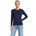 thumbnail image 1 of Lands' End Women's Petite Supima Cotton Relaxed Long Sleeve Crew Neck T-Shirt, 1 of 5