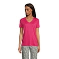thumbnail image 1 of Lands' End Women's Petite Relaxed Supima Cotton Short Sleeve V-Neck T-Shirt, 1 of 3