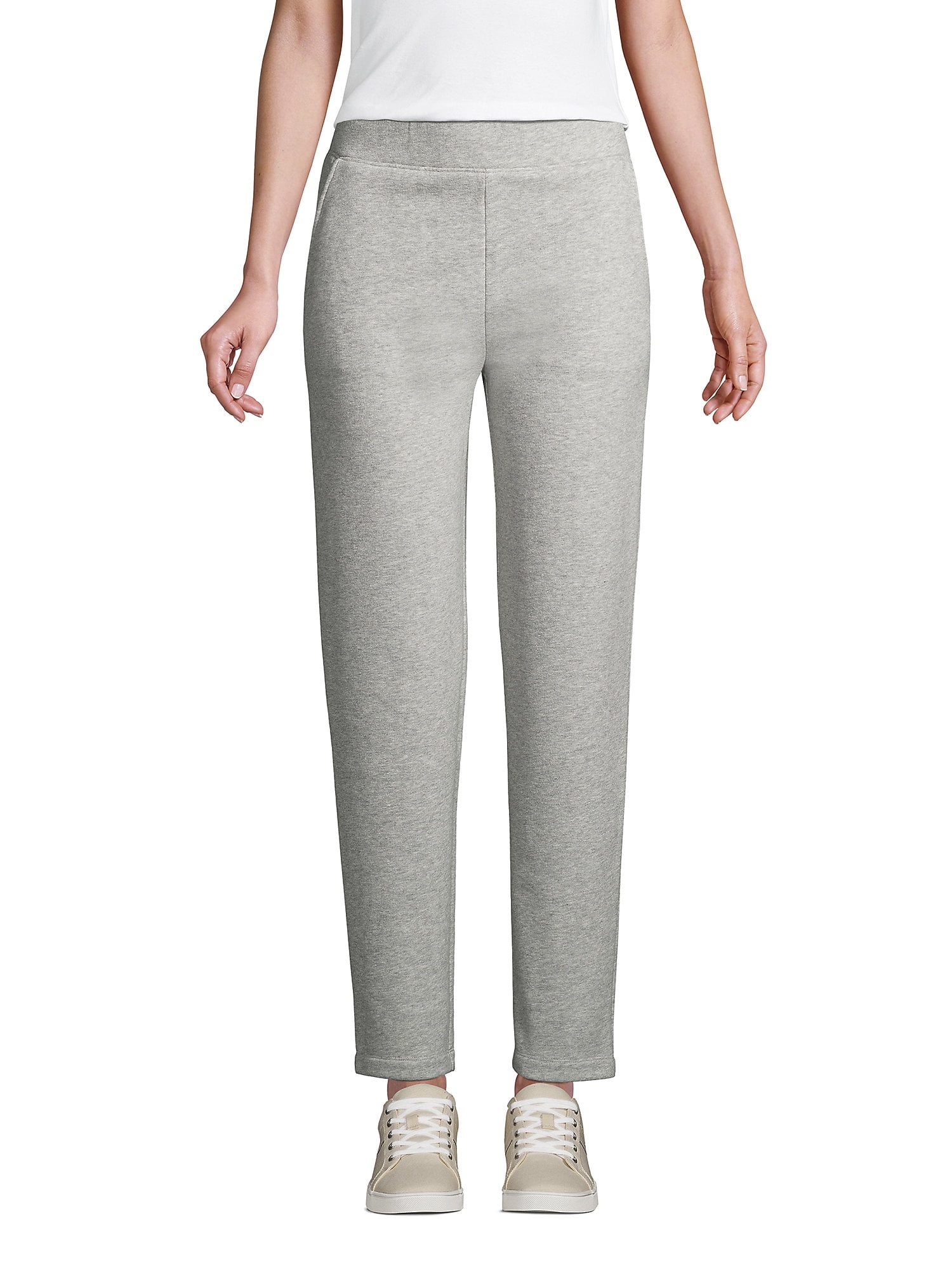 Lands' End Women's Petite Serious Sweats Ankle Sweatpants