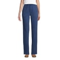 thumbnail image 1 of Lands' End Women's Petite Sport Knit Denim High Rise Elastic Waist Pull On Pants, 1 of 3