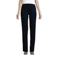 thumbnail image 1 of Lands' End Women's Petite Sport Knit Denim High Rise Elastic Waist Pull On Pants, 1 of 3