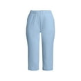 thumbnail image 1 of Lands' End Women's Petite Sport Knit High Rise Elastic Waist Capri Pants, 1 of 3