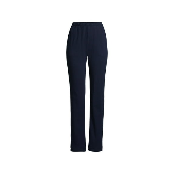 Lands' End Women's Petite Sport Knit High Rise Elastic Waist Pants