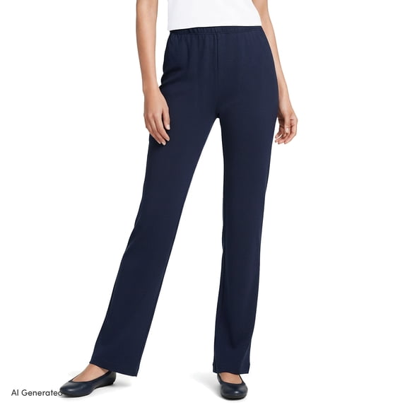 Lands' End Women's Petite Sport Knit High Rise Pants
