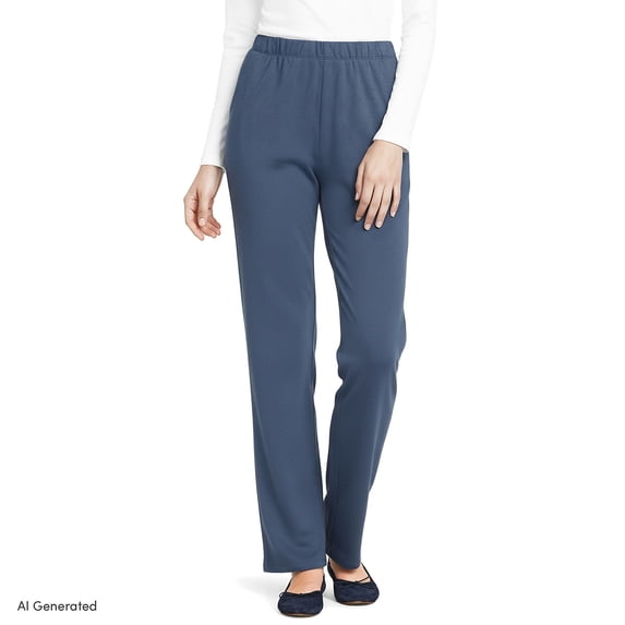 Lands' End Women's Petite Sport Knit High Rise Pants