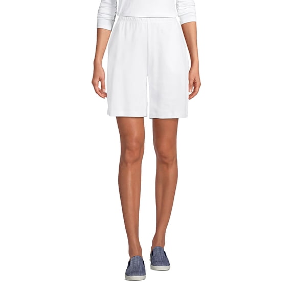 Lands' End Women's Petite Sport Knit High Rise Shorts