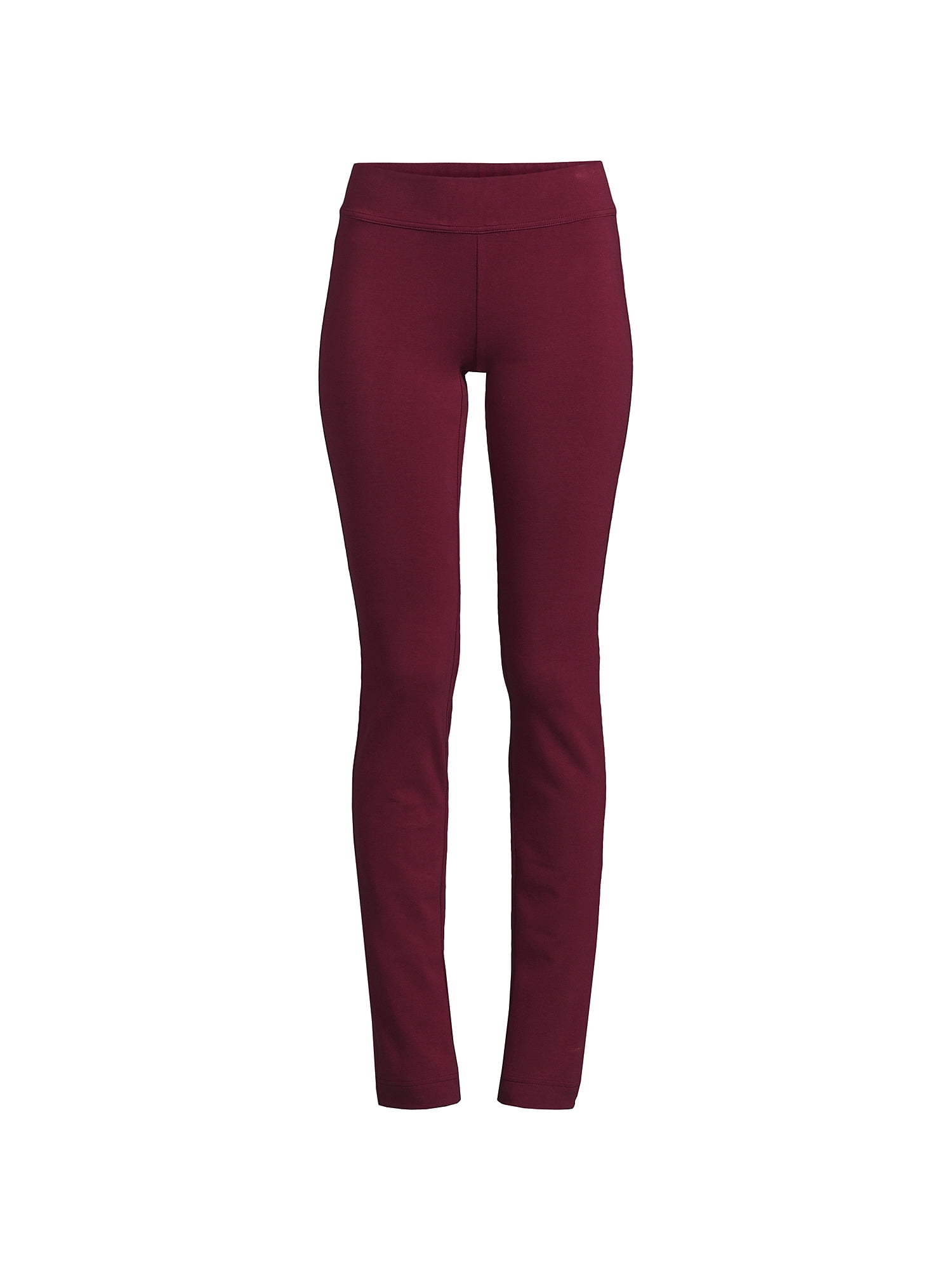 Lands' End Women's Petite Starfish Mid Rise Slim Leg Elastic Waist Pull