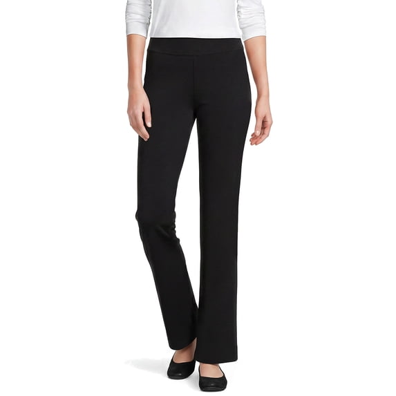 Lands' End Women's Petite Starfish Mid Rise Straight Leg Pants