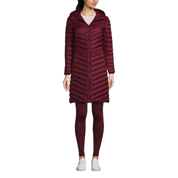 Lands' End Women's Petite Wanderweight Ultralight Packable Down Coat