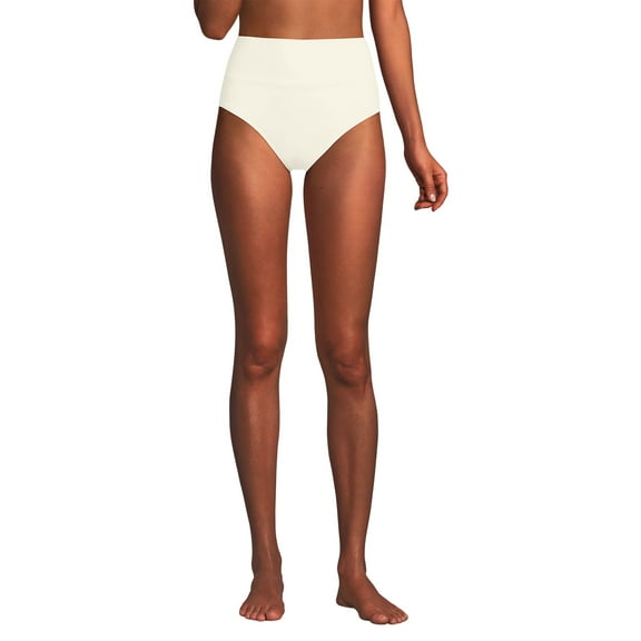 Lands' End Women's Pinchless High Waisted Bikini Bottoms