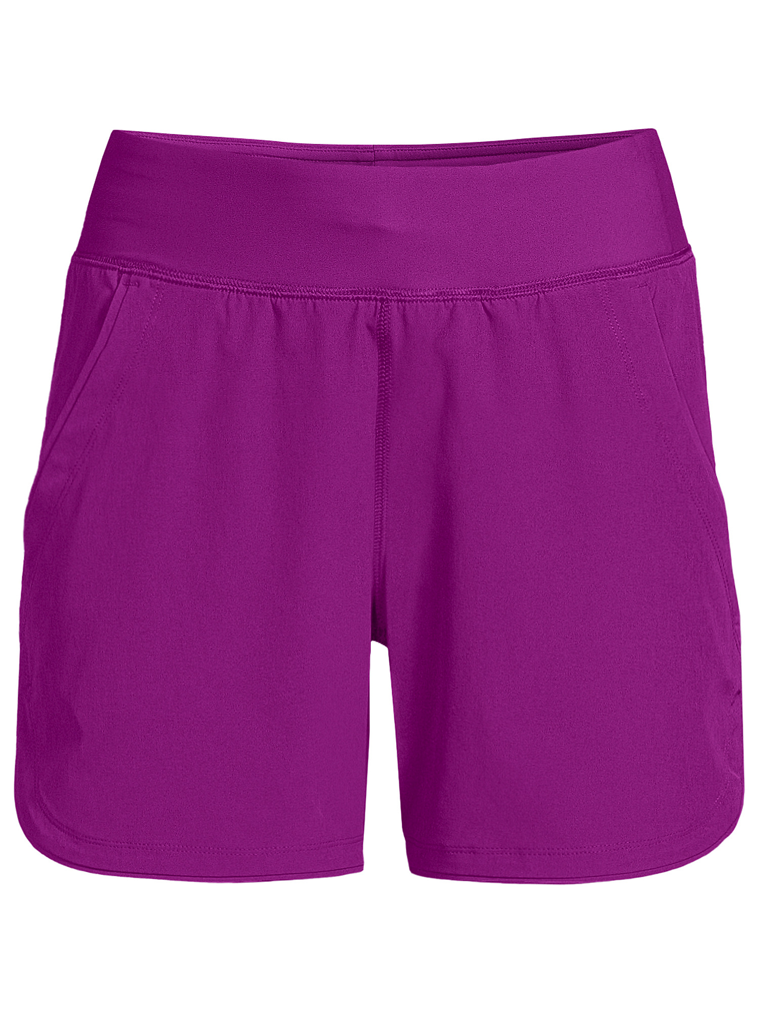 Lands' End Women's Plus Size 5" Quick Dry Elastic Waist Board Shorts