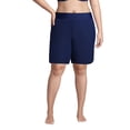 thumbnail image 1 of Lands' End Women's Plus Size Sunshade UPF 50 9" Board Shorts with Panty, 1 of 4