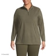 thumbnail image 1 of Lands' End Women's Plus Size Anyweather Fleece Quarter Zip Pullover, 1 of 3