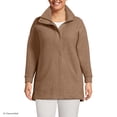 thumbnail image 1 of Lands' End Women's Plus Size Boucle Fleece Coat, 1 of 6