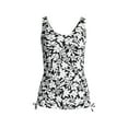 thumbnail image 1 of Lands' End Women's Plus Size Chlorine Resistant Adjustable Underwire Tankini Swimsuit Top, 1 of 3