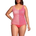 thumbnail image 1 of Lands' End Women's Plus Size Chlorine Resistant Adjustable Underwire Tankini Swimsuit Top, 1 of 3
